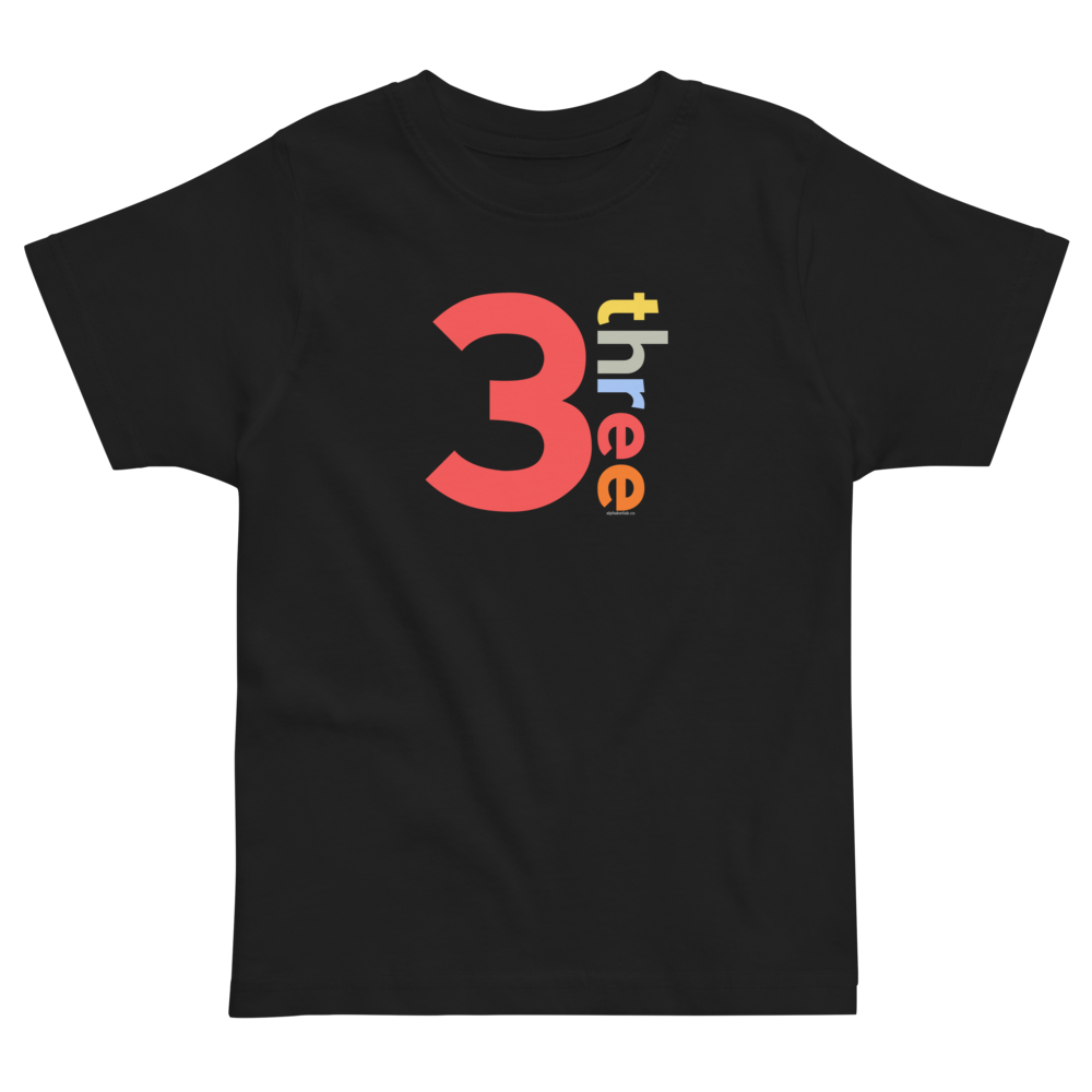 Boys 3rd Birthday Shirt Three - Number