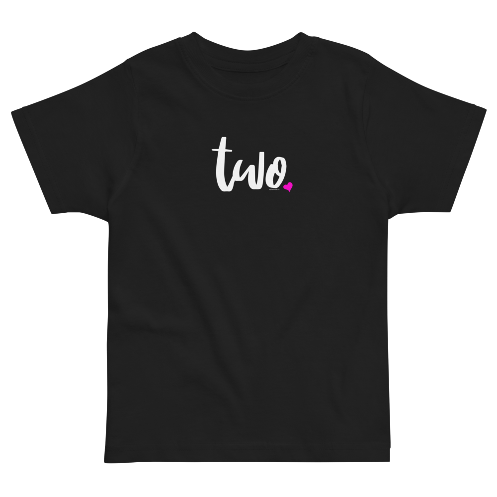 Girls 2nd Birthday Shirt Two - Script