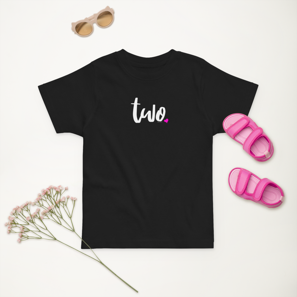 Girls 2nd Birthday Shirt Two - Script