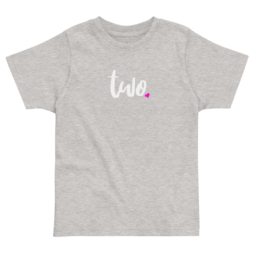 Girls 2nd Birthday Shirt Two - Script
