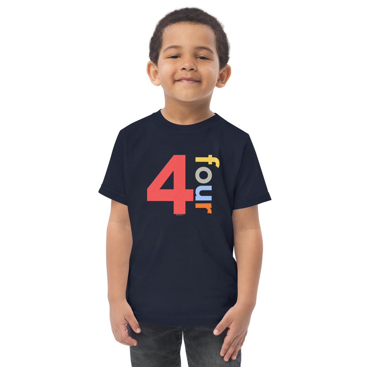 Boys 4th Birthday Shirt Four - Number