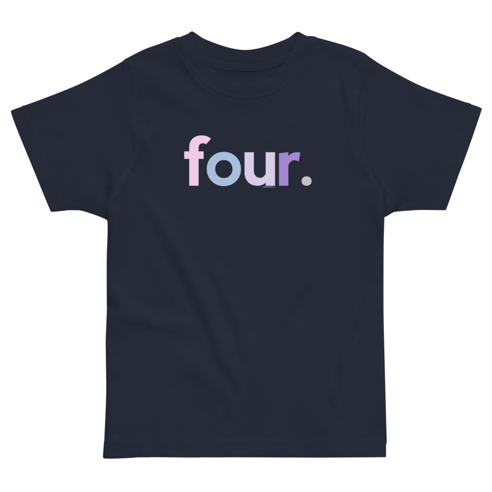 Girls 4th Birthday Shirt Four - Original