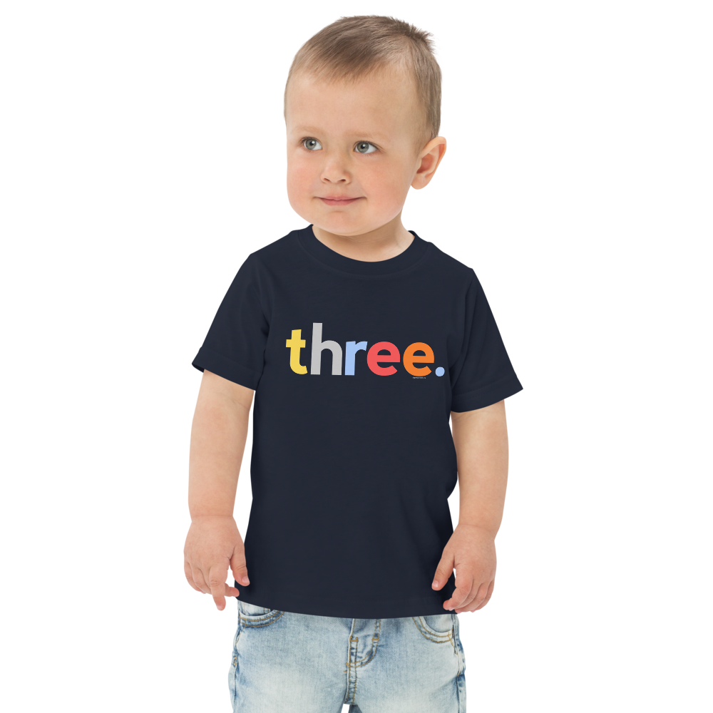Boys 3rd Birthday Shirt Three - Original