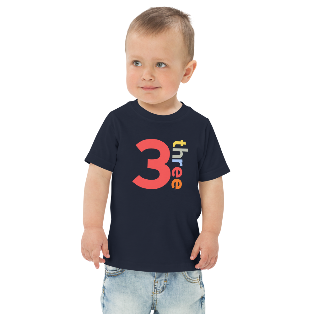 Boys 3rd Birthday Shirt Three - Number