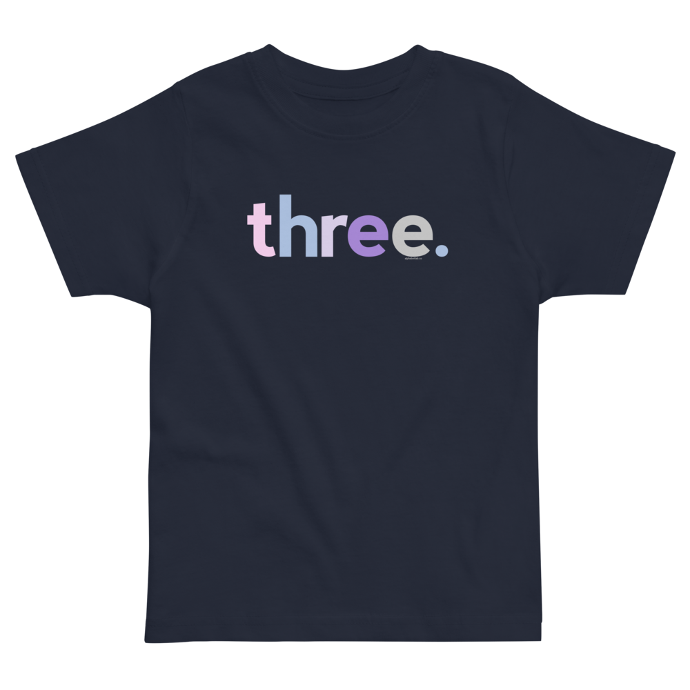 Girls 3rd Birthday Shirt Three - Original