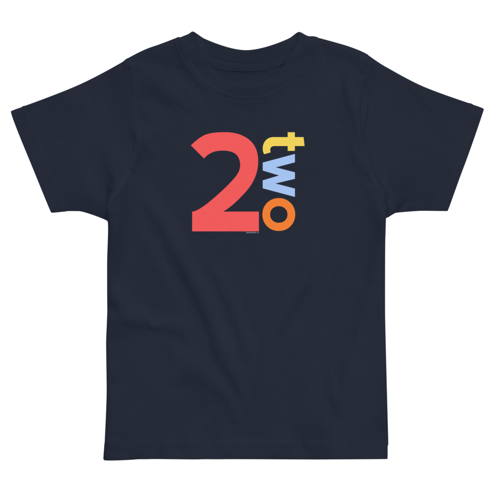 Boys 2nd Birthday Shirt Two - Number