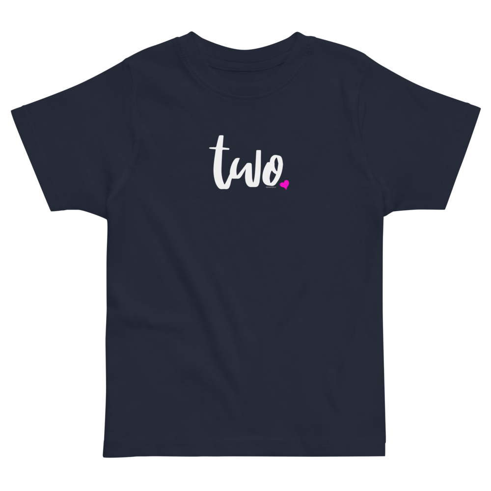 Girls 2nd Birthday Shirt Two - Script