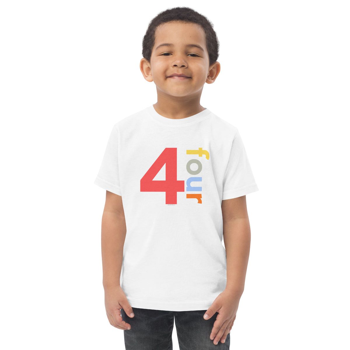 Boys 4th Birthday Shirt Four - Number