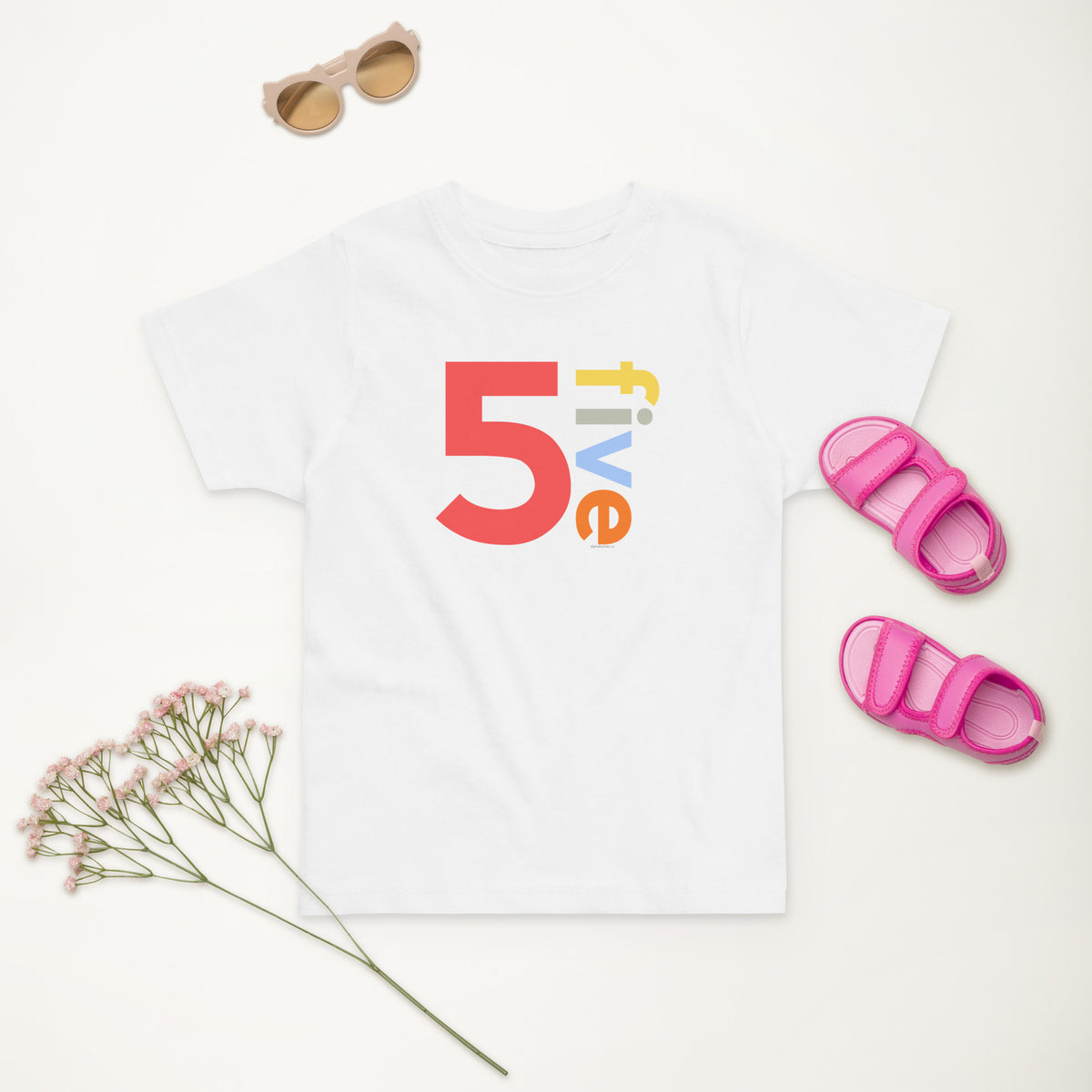 Boys 5th Birthday Shirt Five - Number