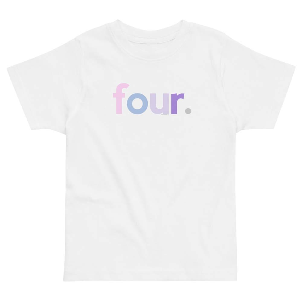 Girls 4th Birthday Shirt Four - Original