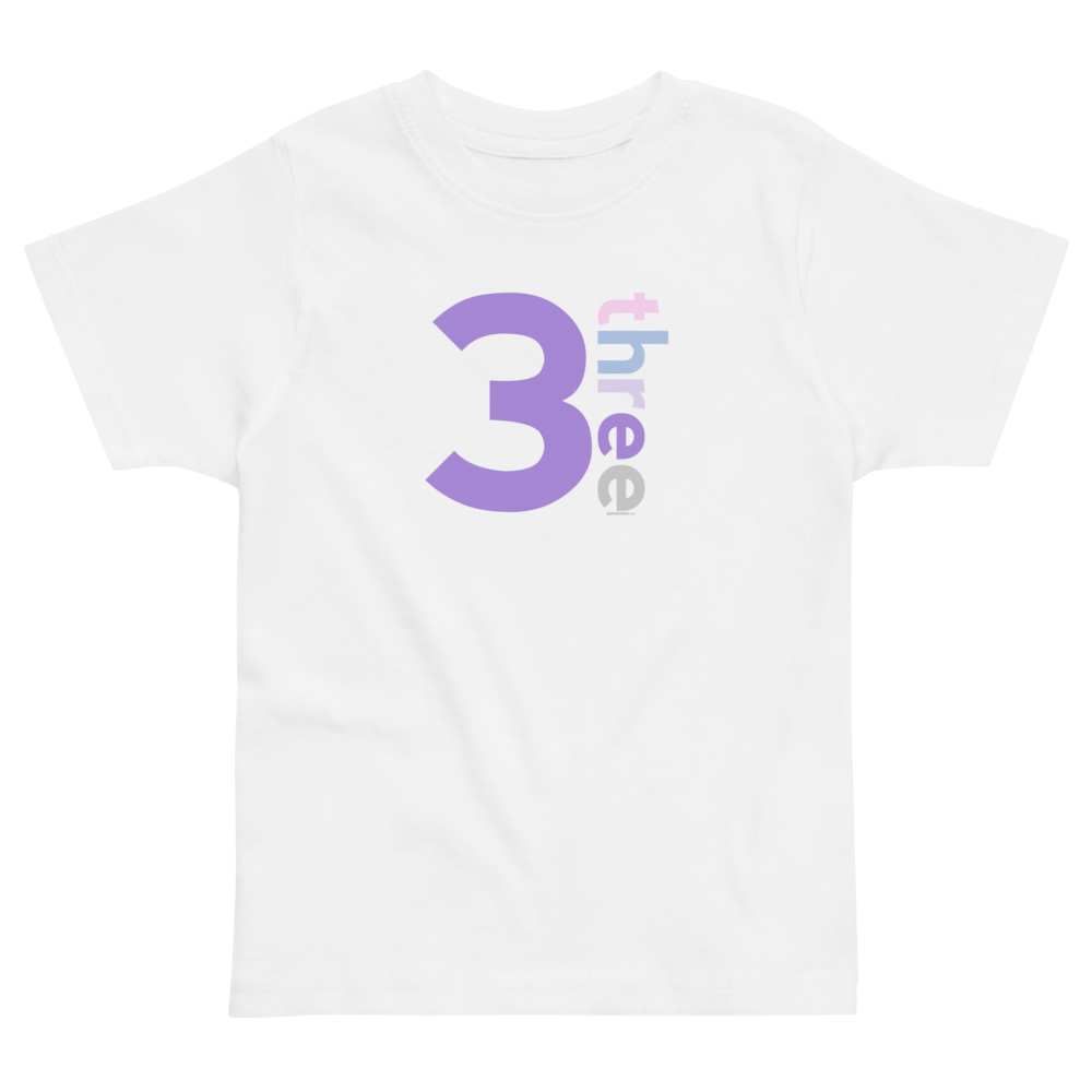 Girls 3rd Birthday Shirt Three - Number