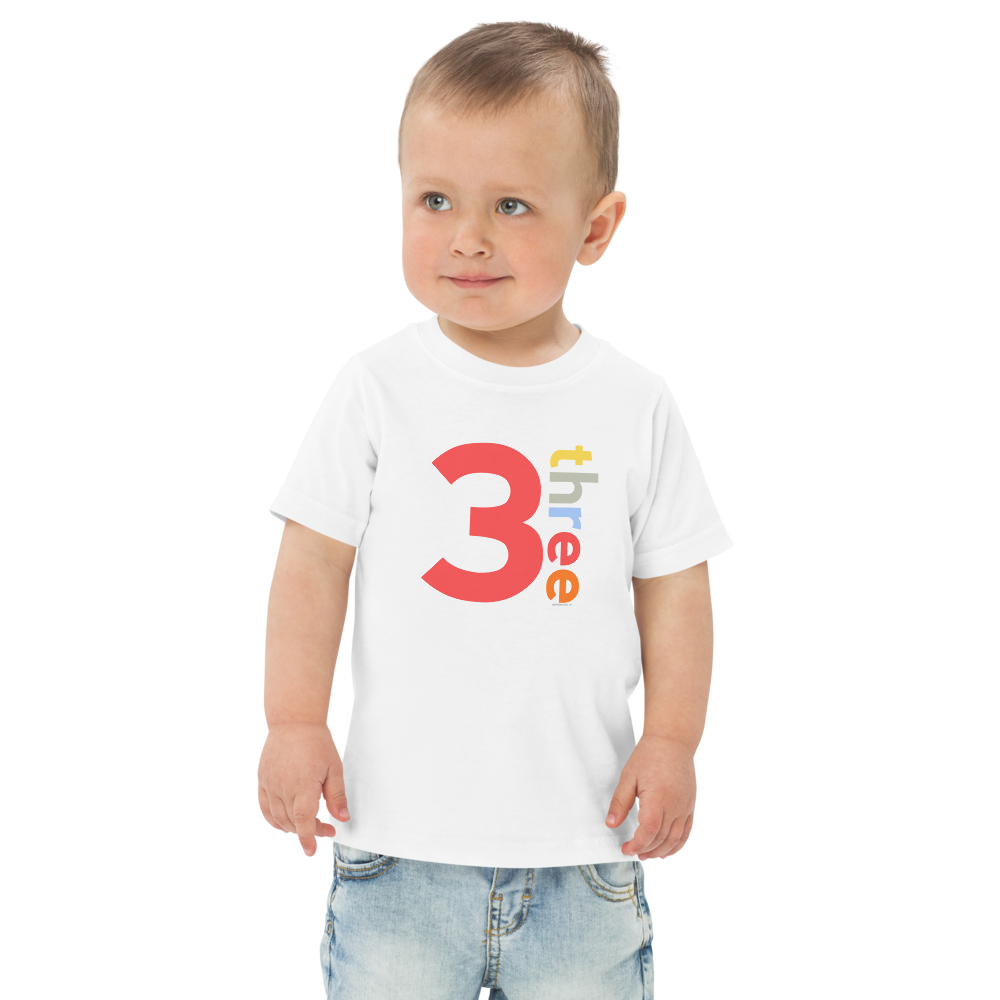 Boys 3rd Birthday Shirt Three - Number