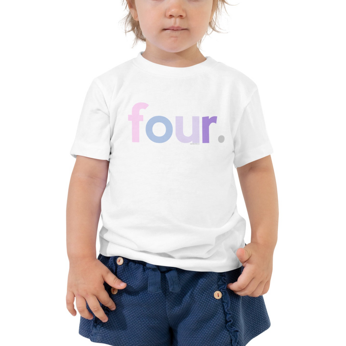 Girls 4th Birthday Shirt Four - Original