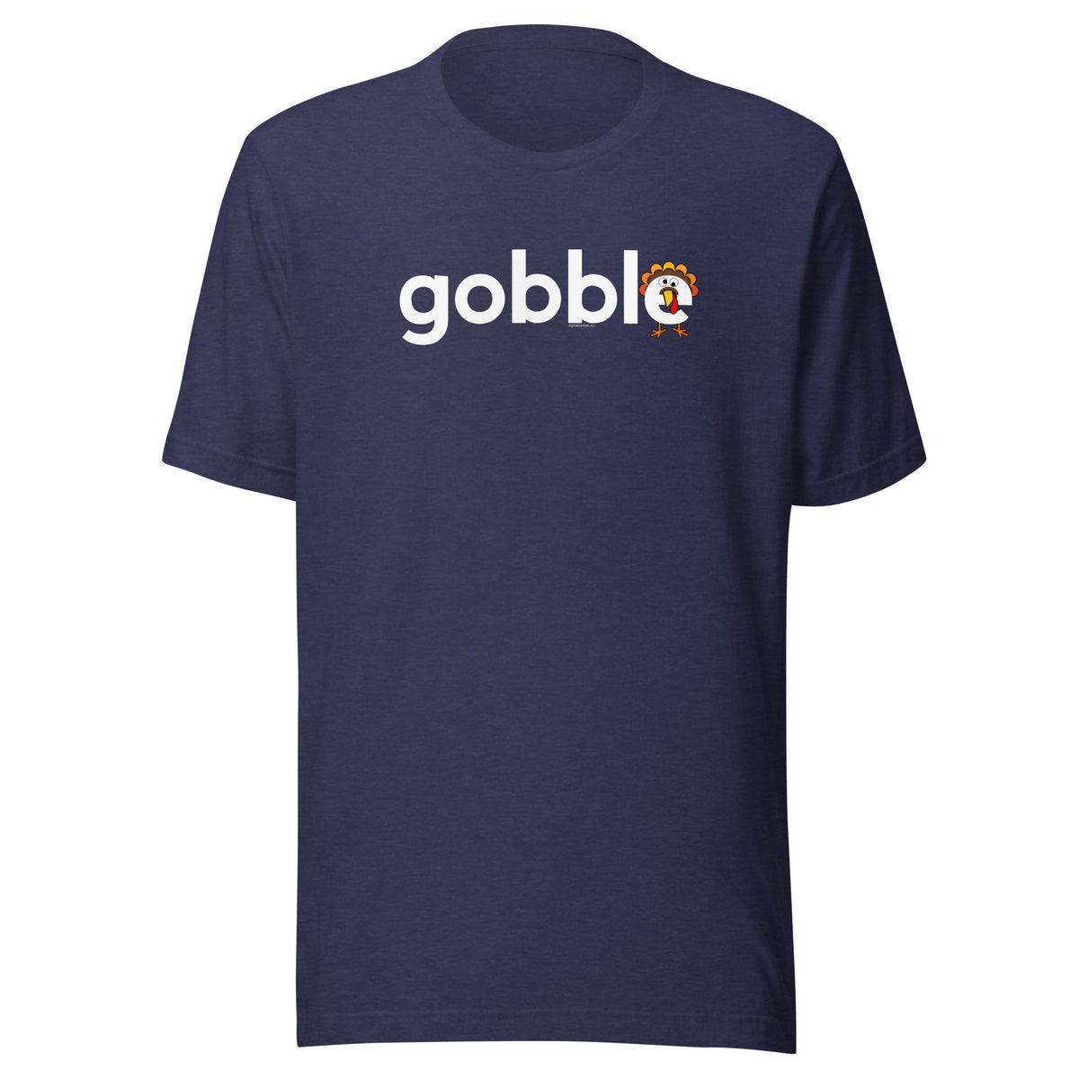 Gobble Turkey Tail Thanksgiving T-Shirt White