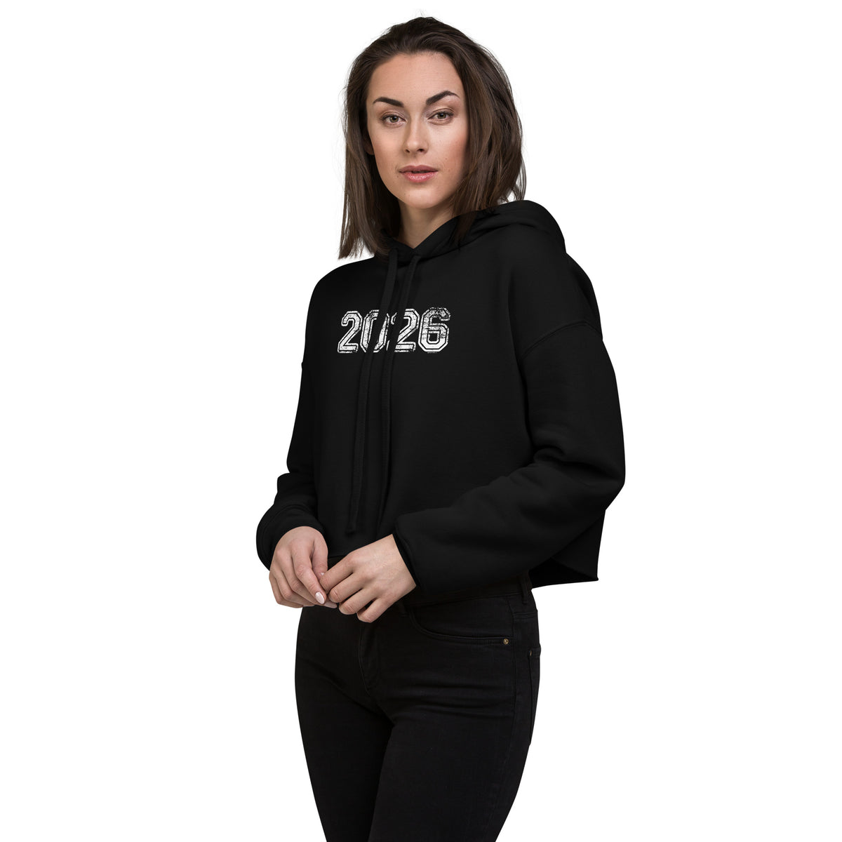 Class of 2026 Crop Hoodie Sweatshirt - Year