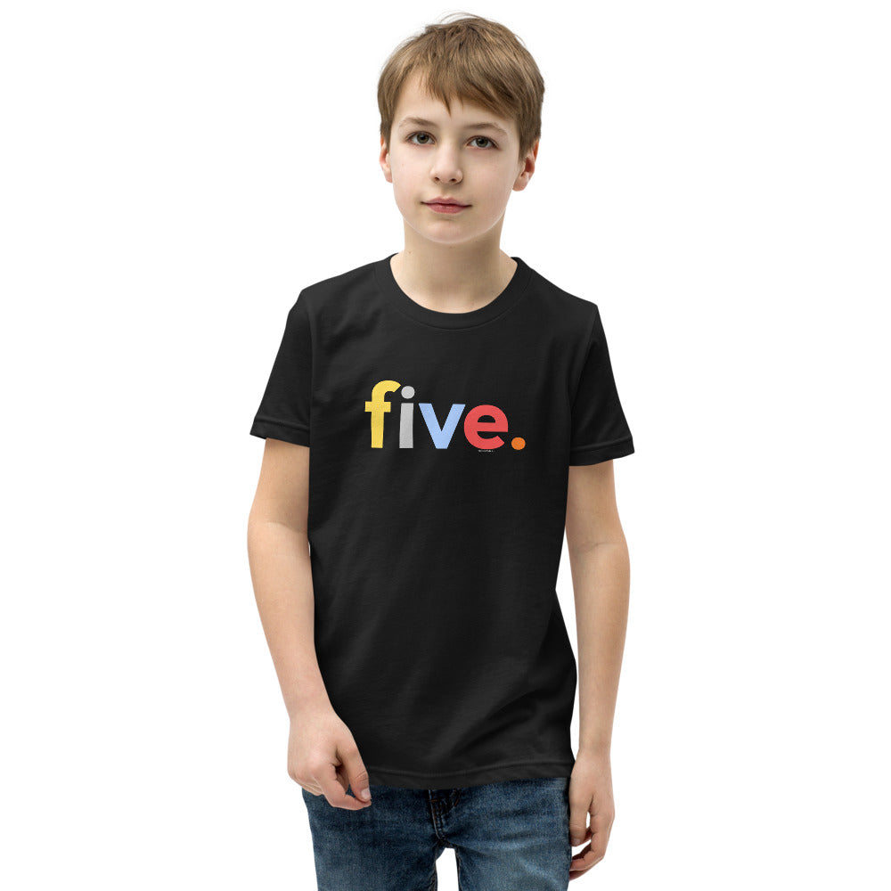 Boys 5th Birthday Shirt Five - Original