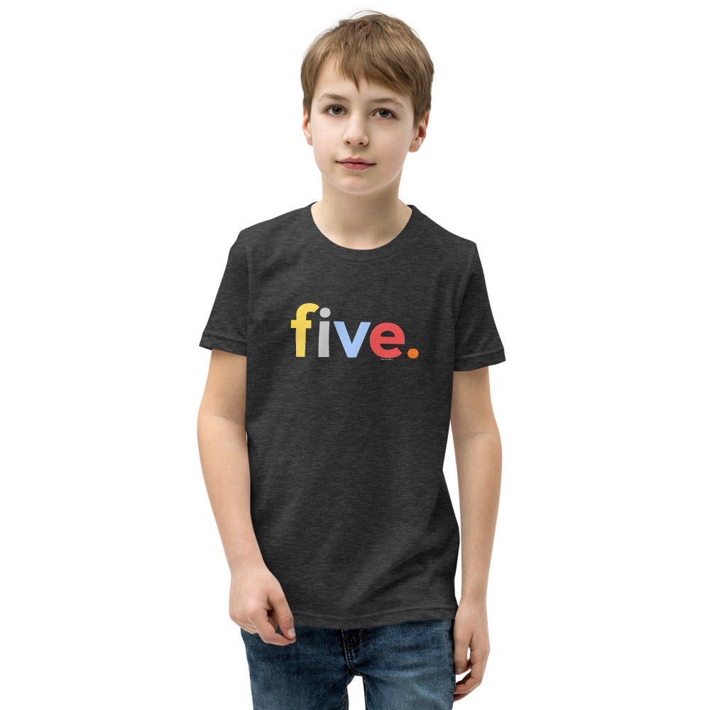 Boys 5th Birthday Shirt Five - Original