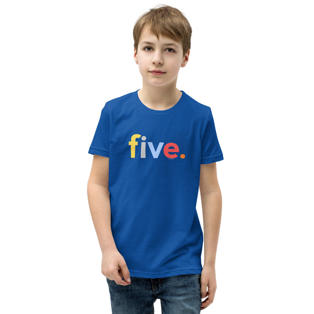 Boys 5th Birthday Shirt Five - Original