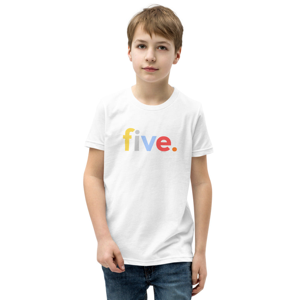 Boys 5th Birthday Shirt Five - Original