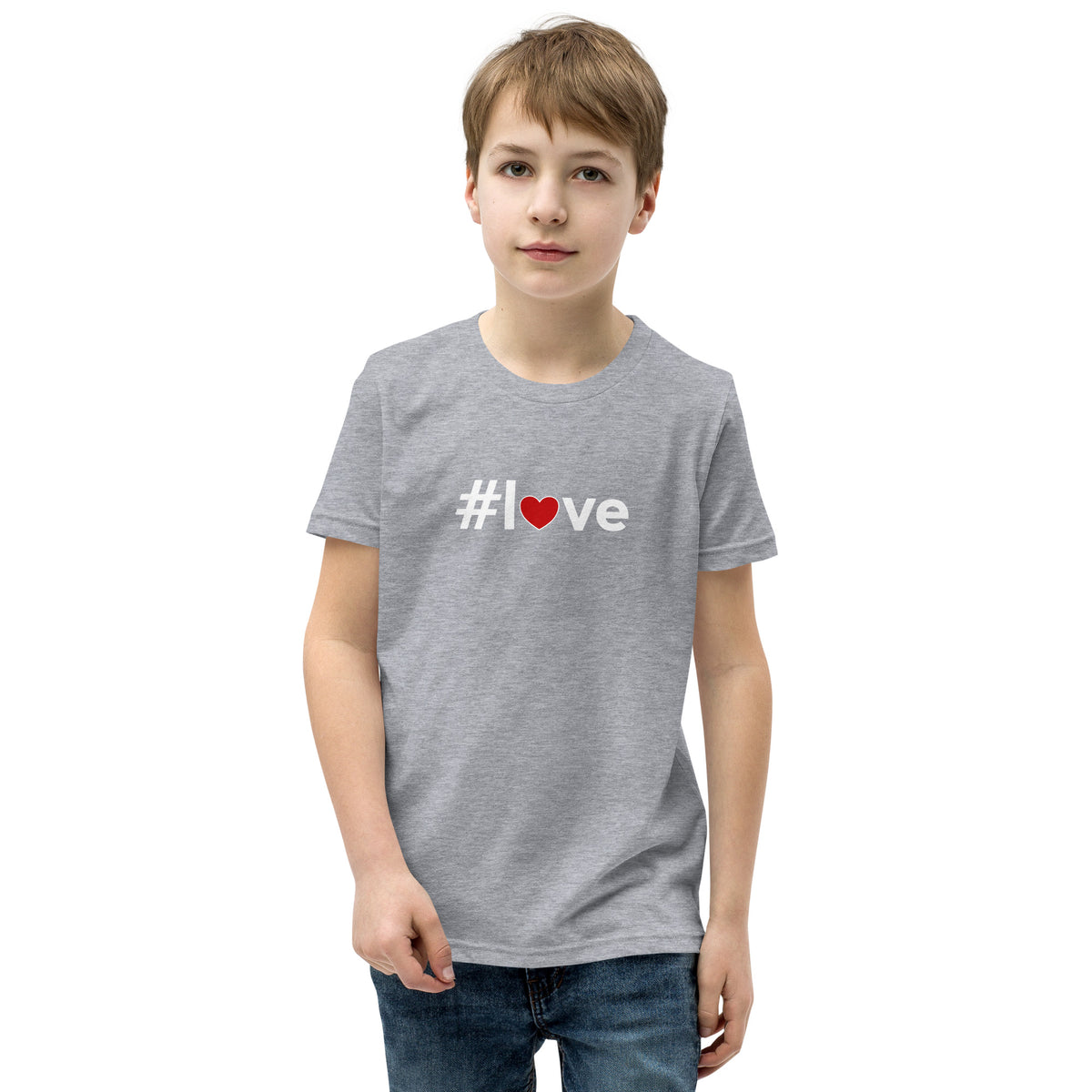 Hashtag Love Heart Kids Valentine’s Day T-Shirt