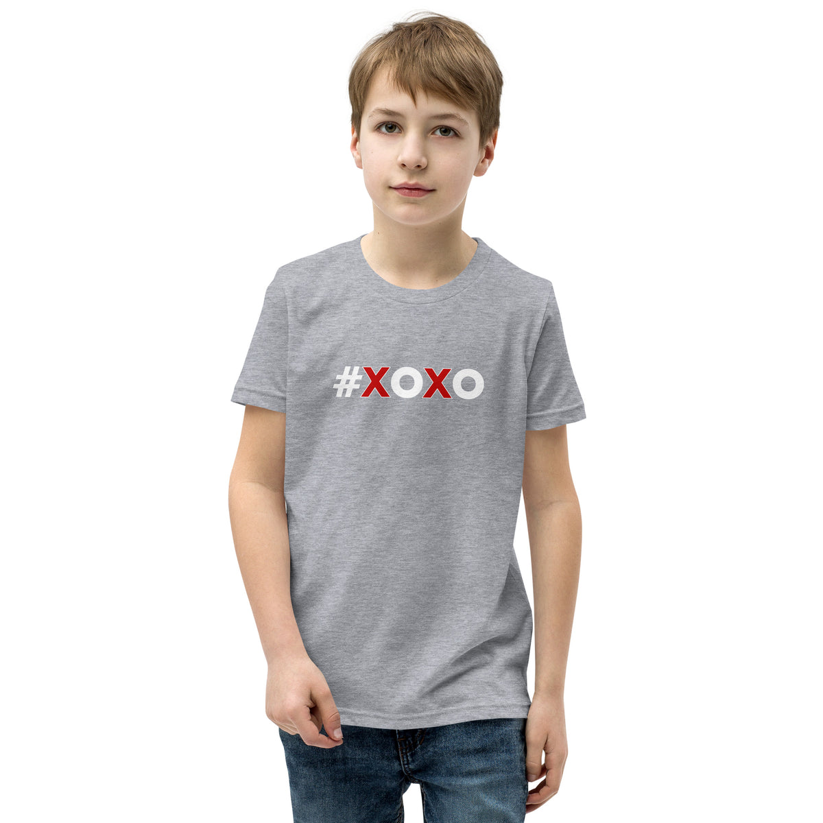 Hashtag XOXO Hugs and Kisses Kids Valentine’s Day T-Shirt