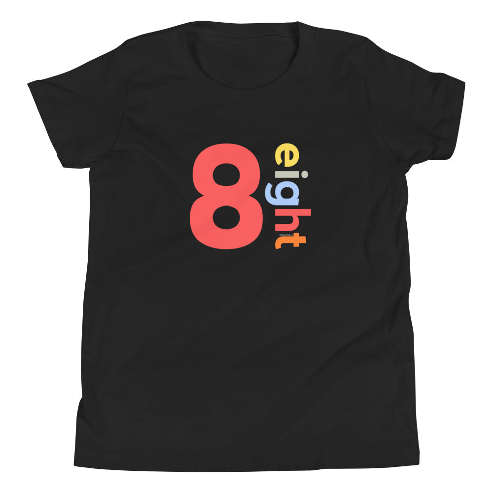 Boys 8th Birthday Shirt Eight - Number