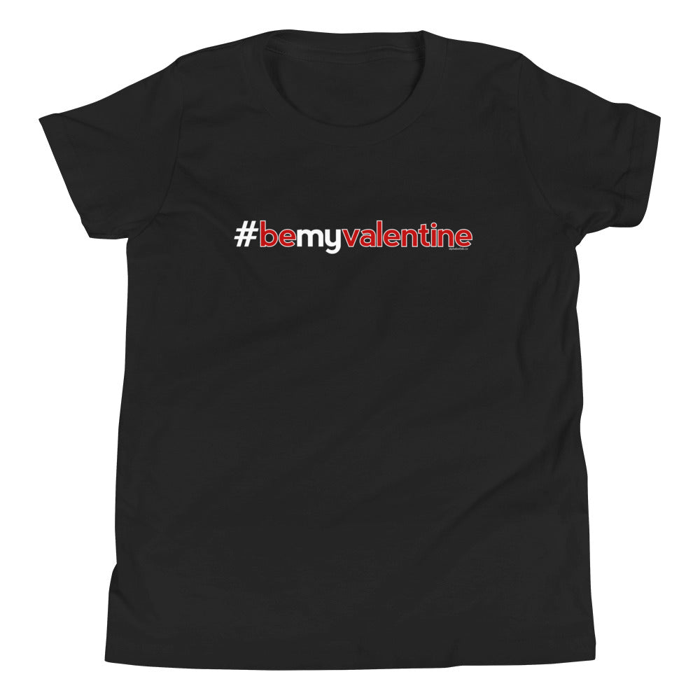 Hashtag Be My Valentine Kids Valentine’s Day T-Shirt