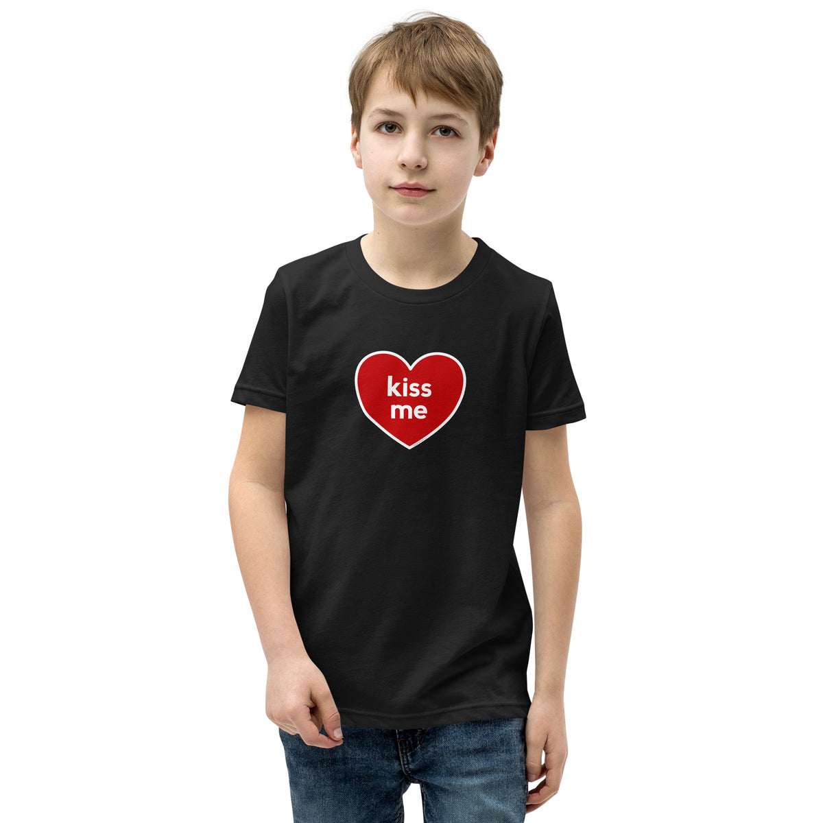 Kiss Me Heart Kids Valentine’s Day T-Shirt