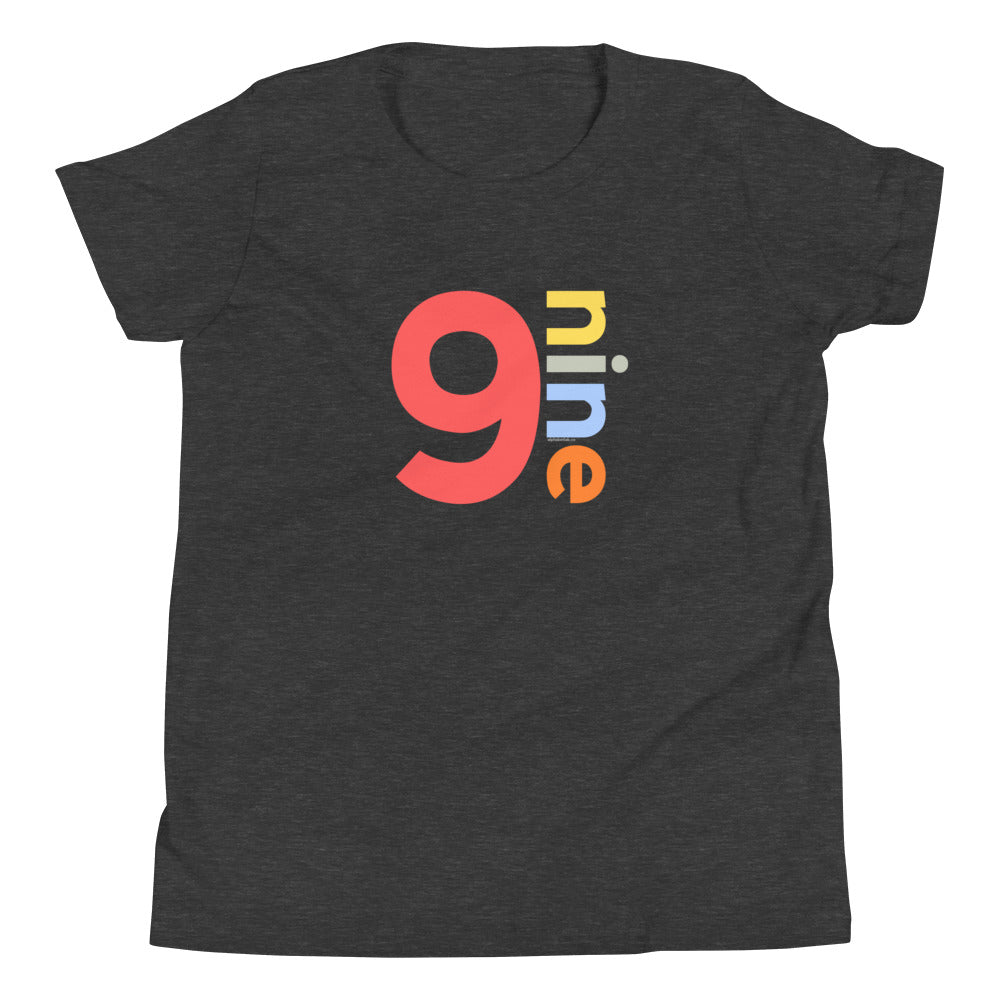 Boys 9th Birthday Shirt Nine - Number