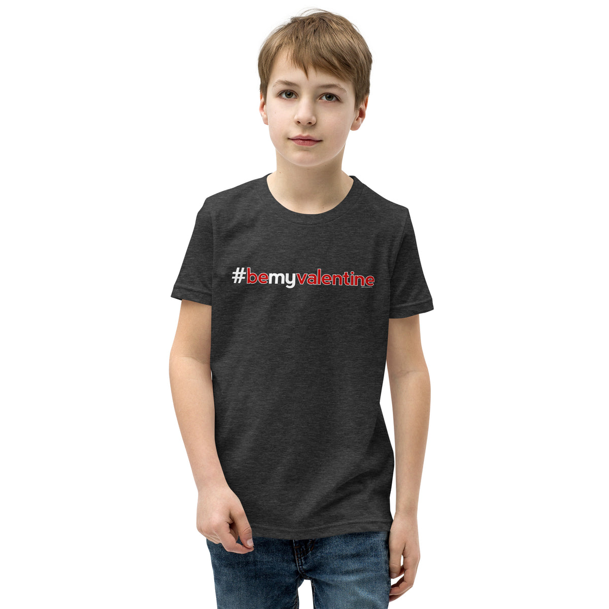 Hashtag Be My Valentine Kids Valentine’s Day T-Shirt