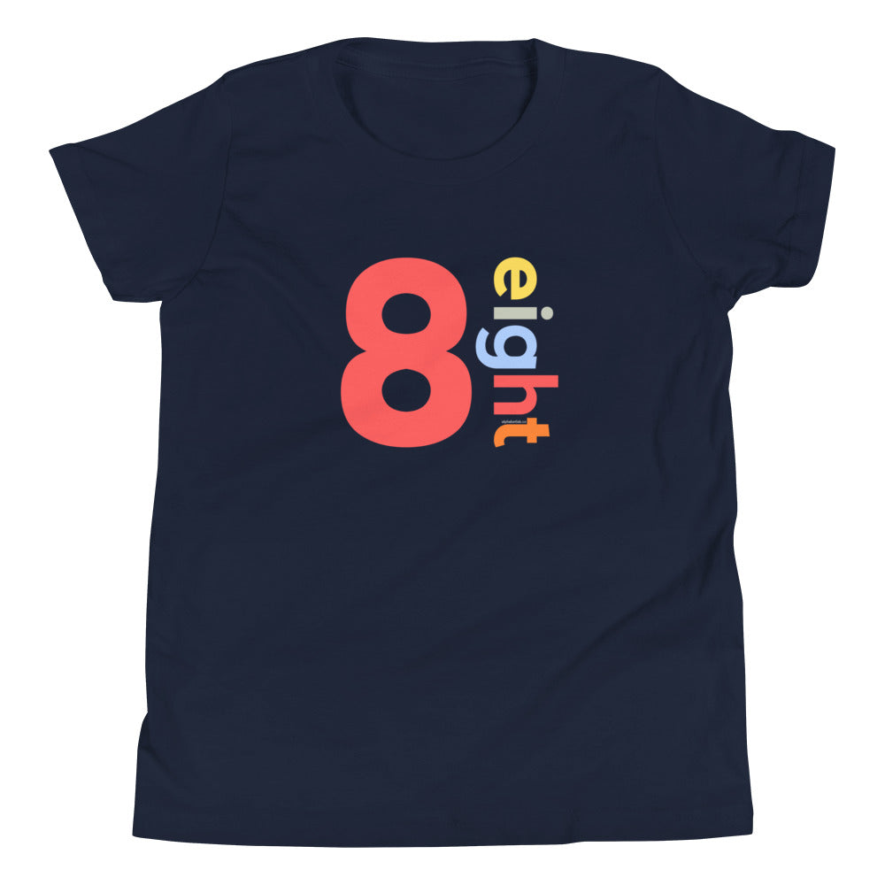 Boys 8th Birthday Shirt Eight - Number