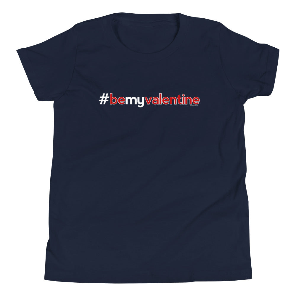 Hashtag Be My Valentine Kids Valentine’s Day T-Shirt