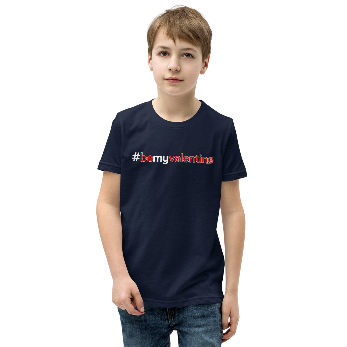 Hashtag Be My Valentine Kids Valentine’s Day T-Shirt
