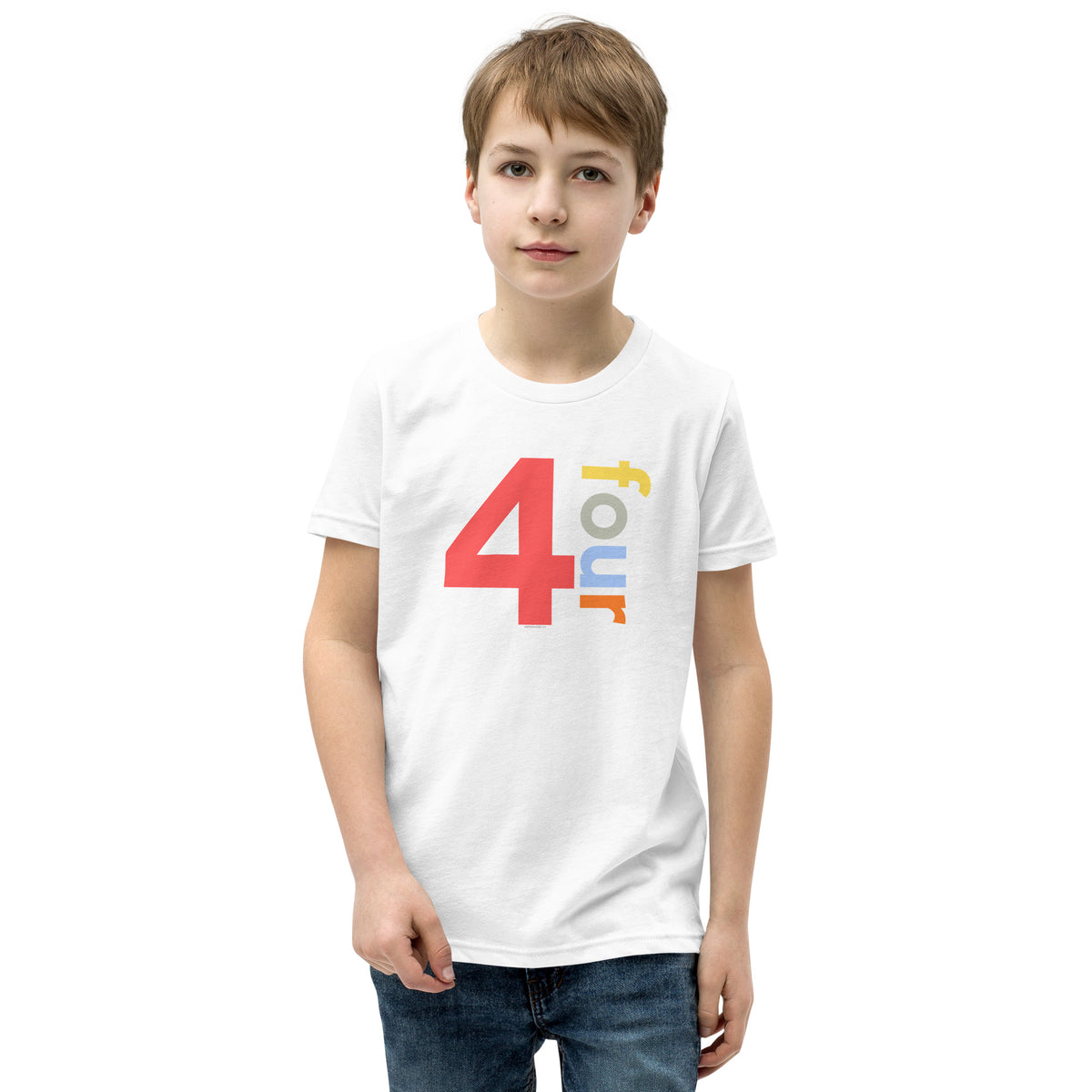 Boys 4th Birthday Shirt Four - Number