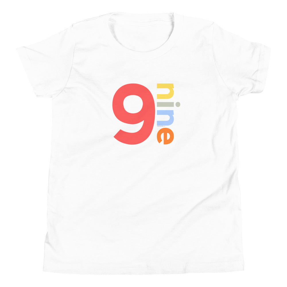 Boys 9th Birthday Shirt Nine - Number