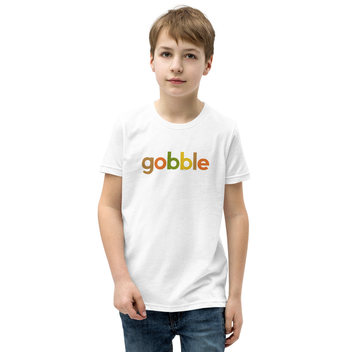 Gobble Kids Thanksgiving T-Shirt Multi