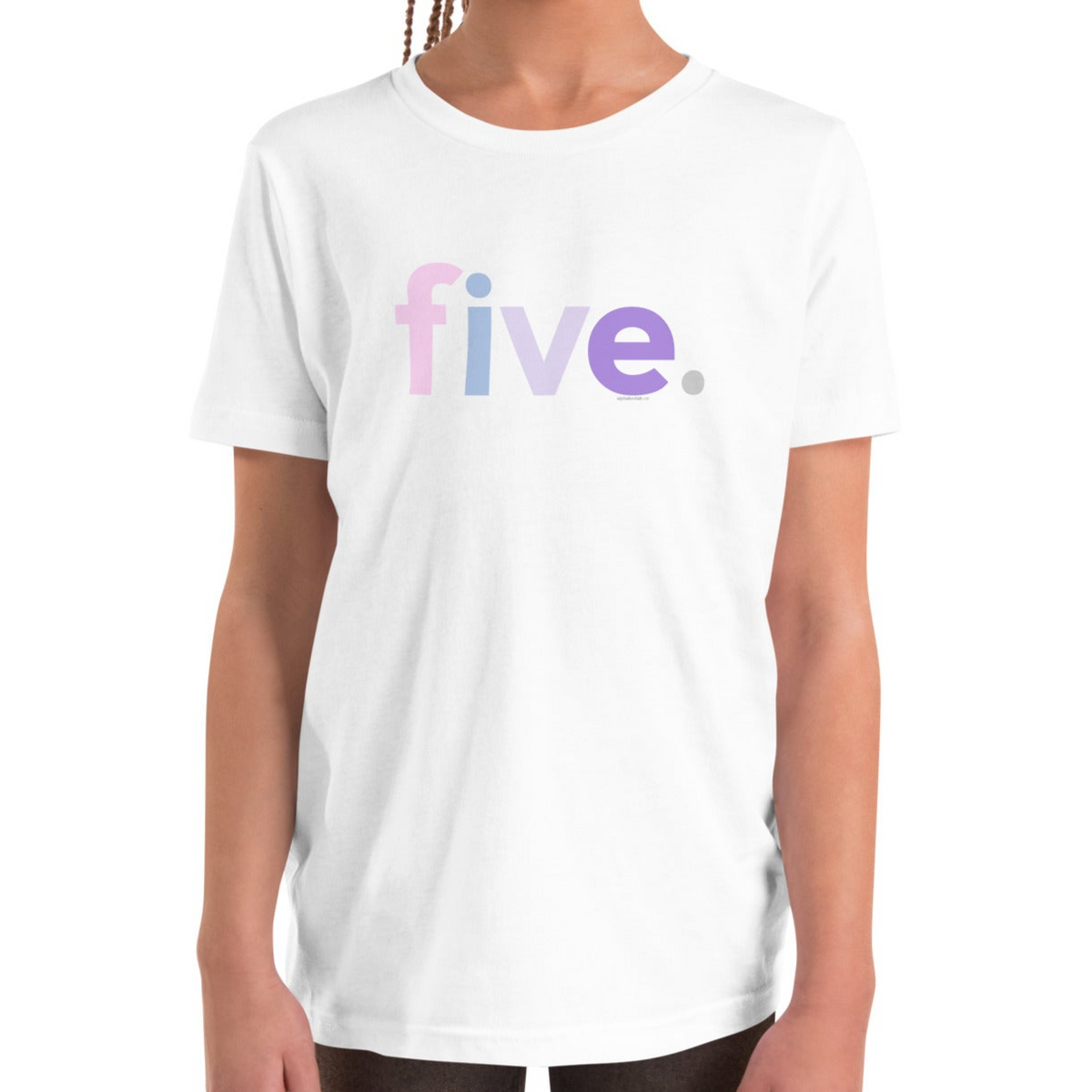 Girls 5th Birthday Shirt Five - Original