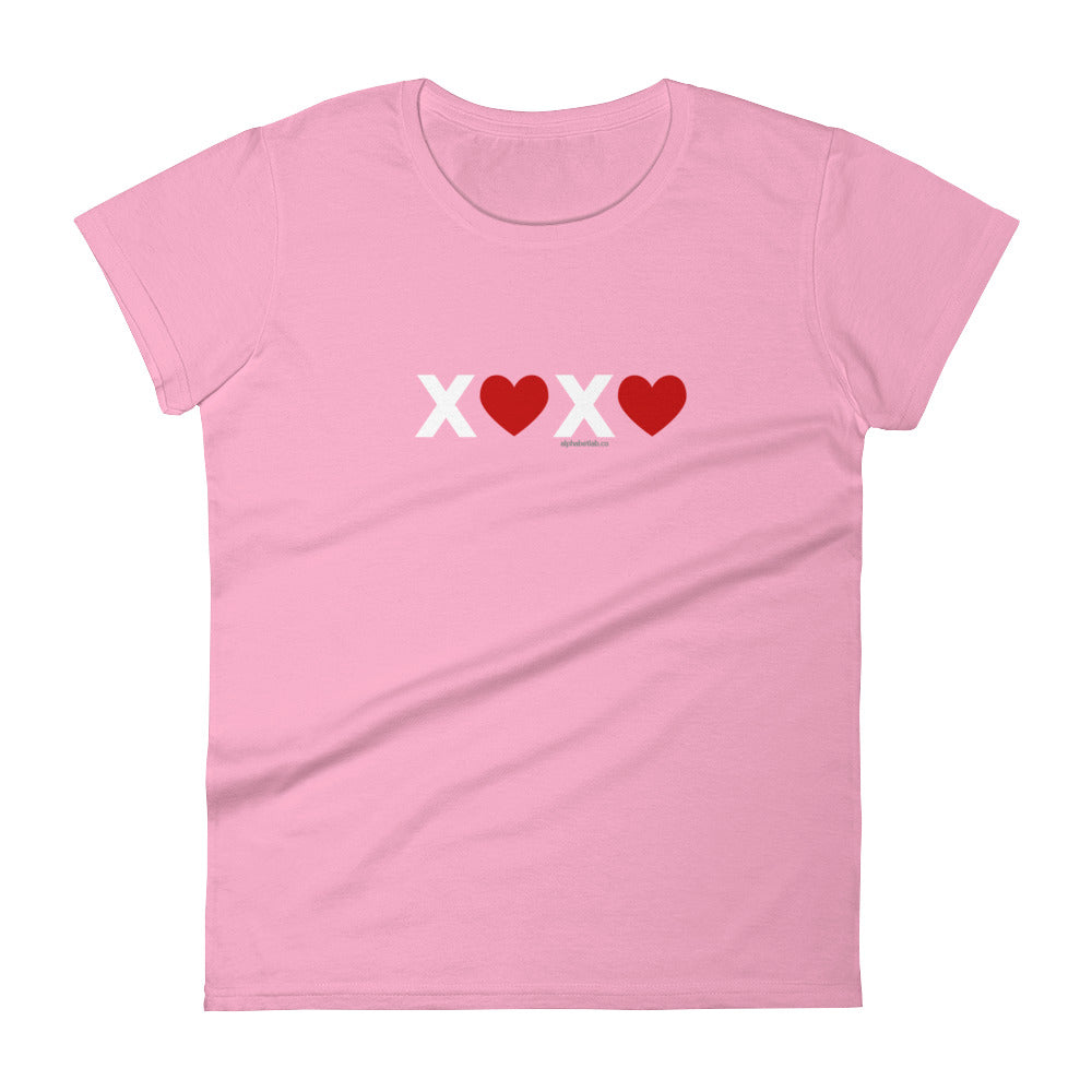 Hugs and Kisses XOXO Womens Valentine’s Day T-Shirt