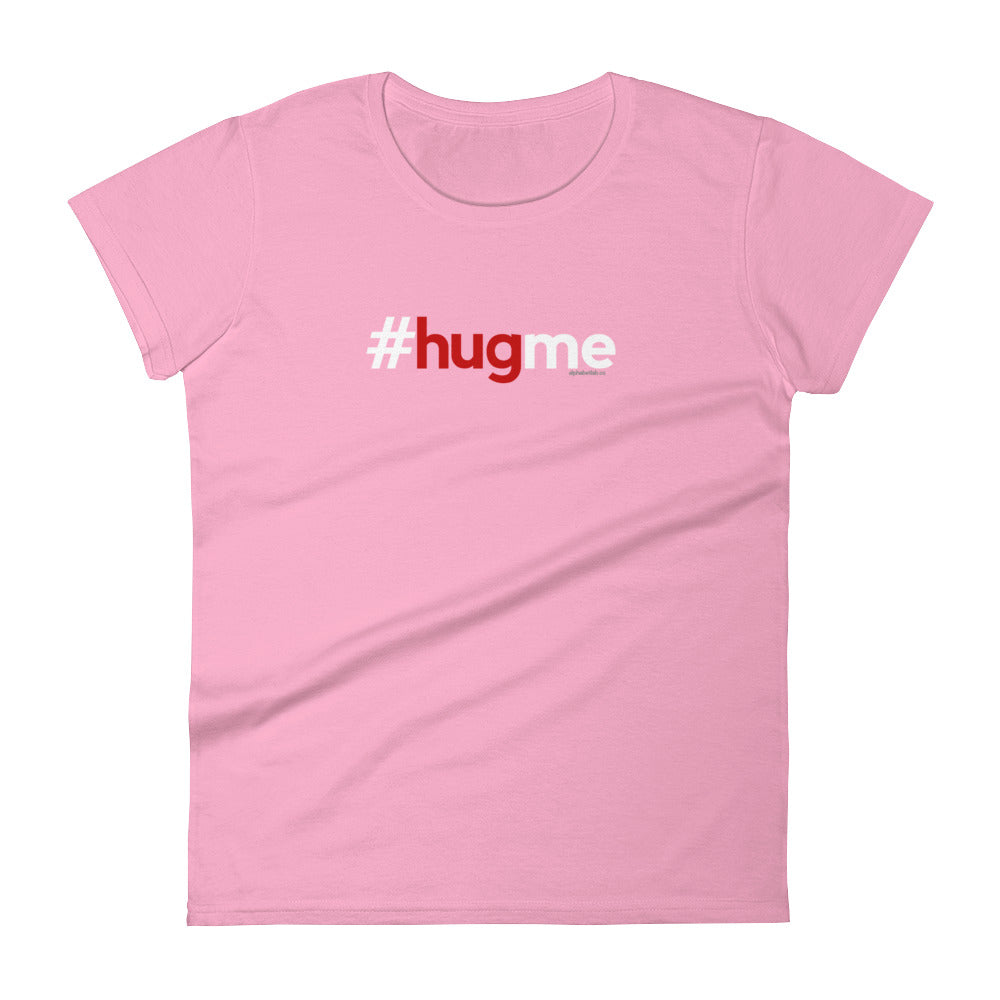 Hashtag Hug Me Womens Valentine’s Day T-Shirt