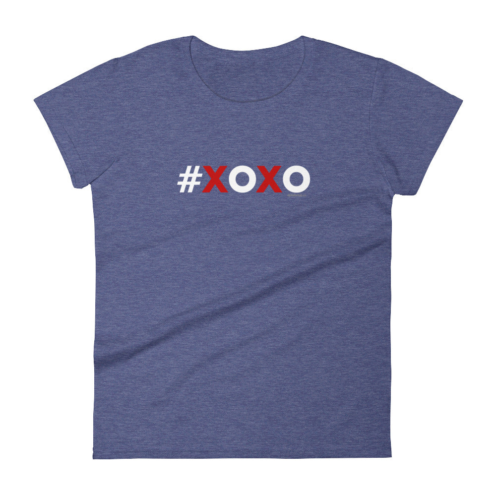 Hashtag XOXO Hugs and Kisses Womens Valentine’s Day T-Shirt