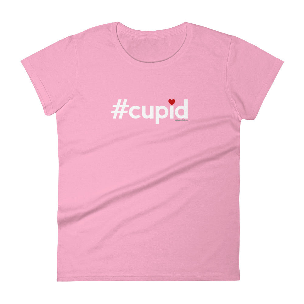 Hashtag Cupid Womens Valentine’s Day T-Shirt