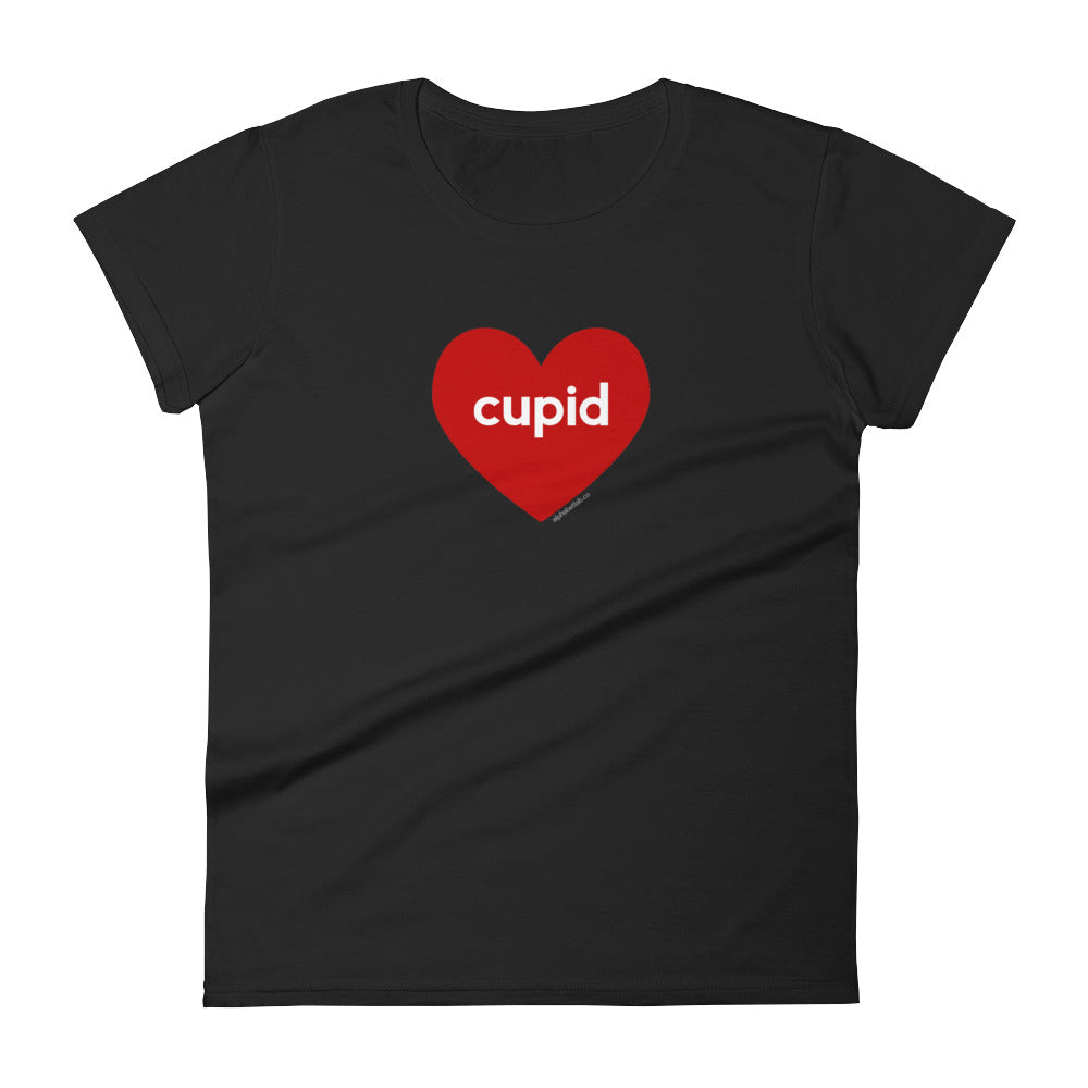 Cupid Heart Womens Valentine’s Day T-Shirt