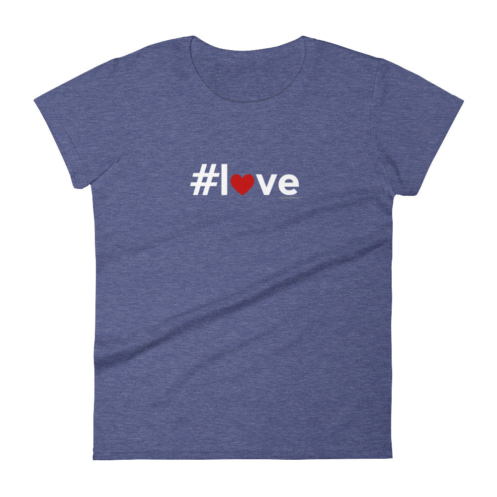 Hashtag Love Heart Womens Valentine’s Day T-Shirt
