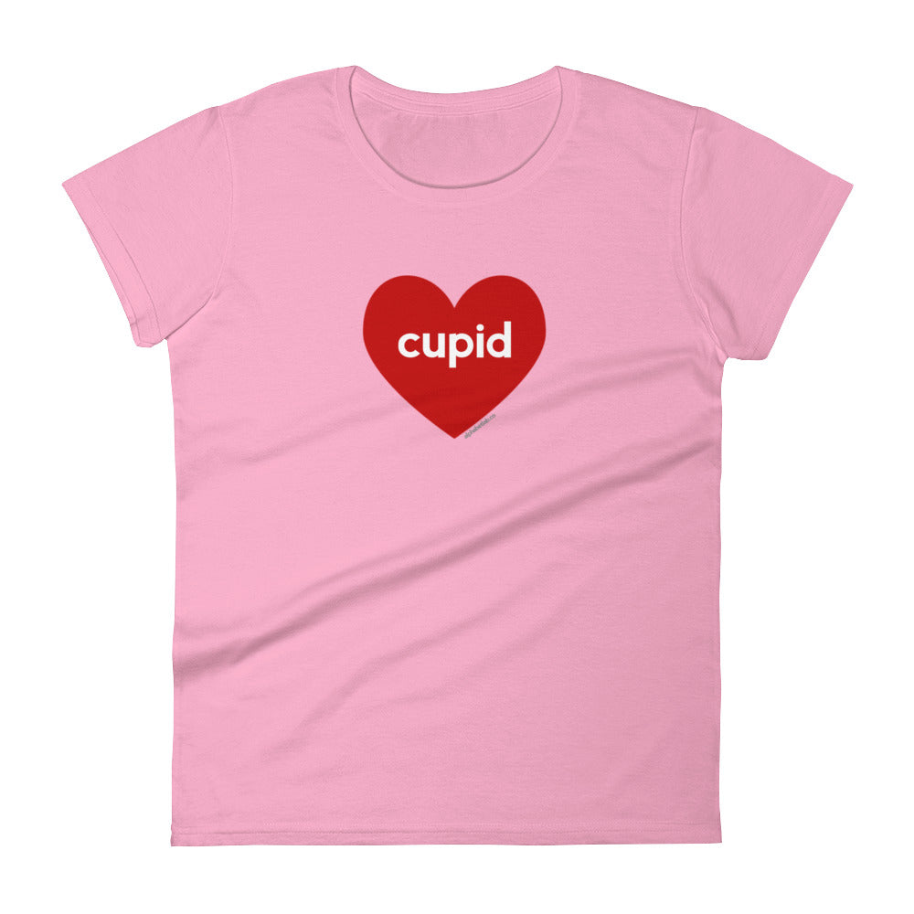 Cupid Heart Womens Valentine’s Day T-Shirt