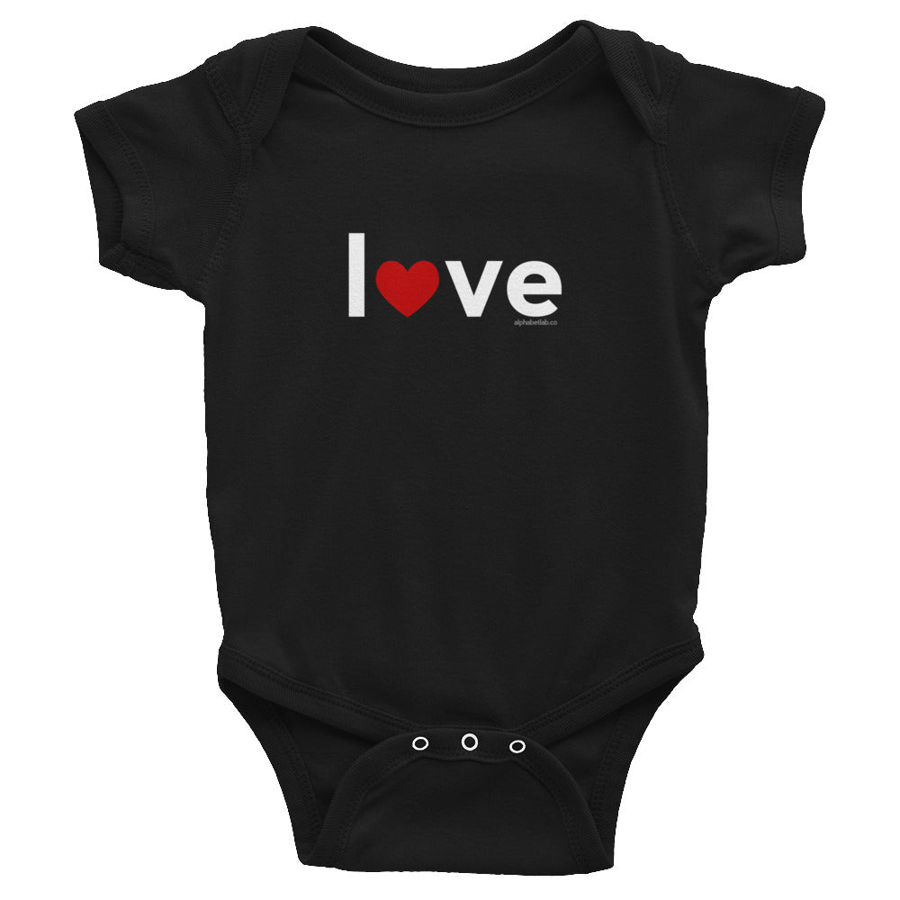 Love Heart Infant Valentine’s Day Bodysuit Shirt