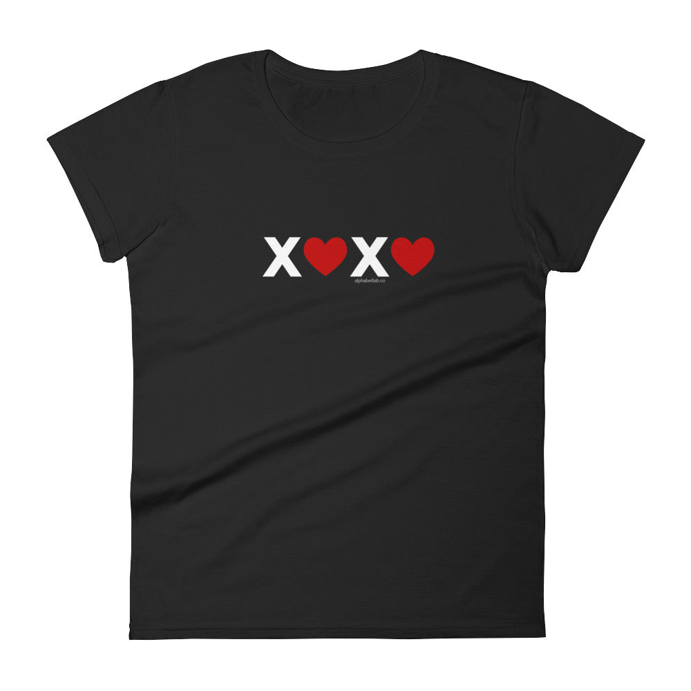 Hugs and Kisses XOXO Womens Valentine’s Day T-Shirt