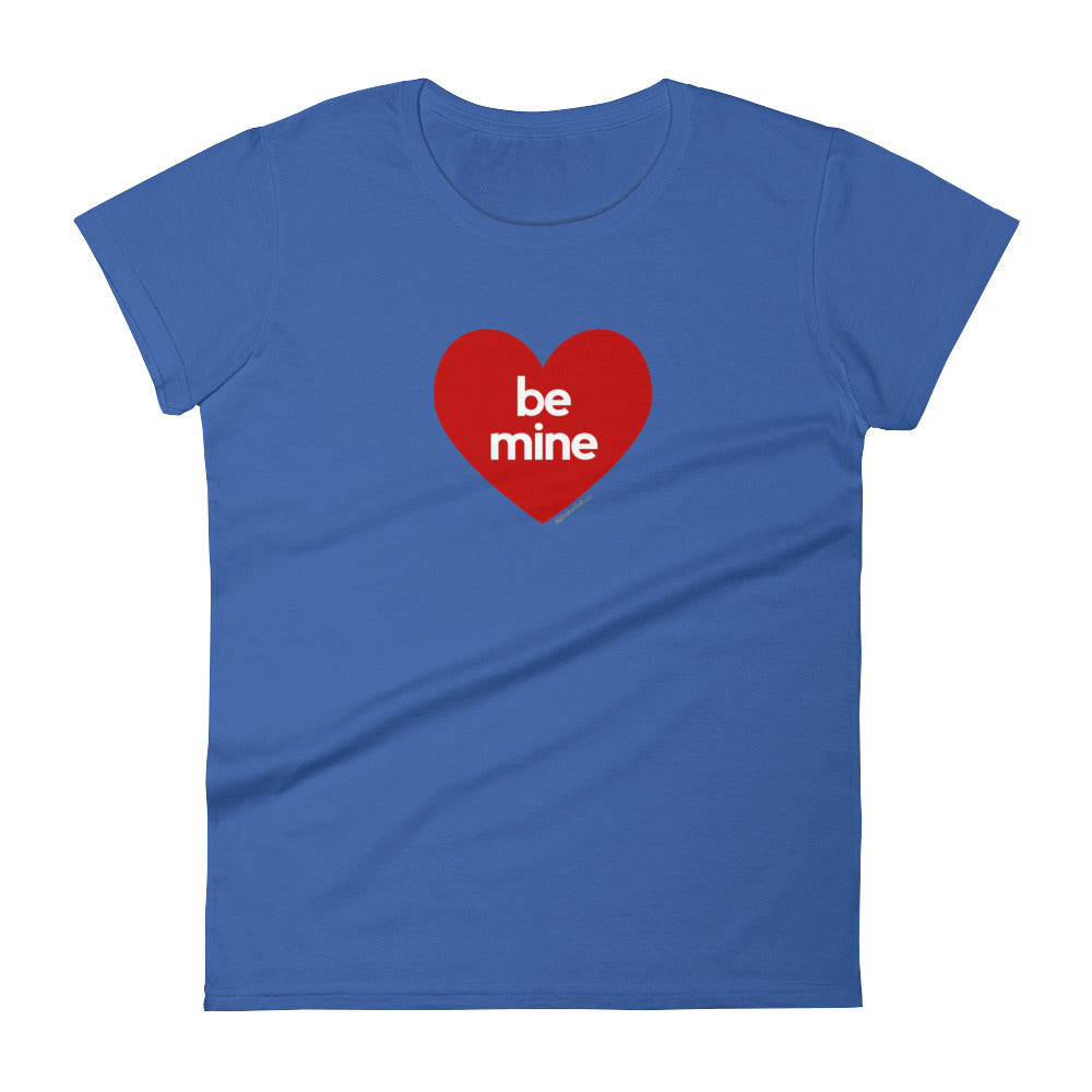 Be Mine Heart Womens Valentine’s Day T-Shirt