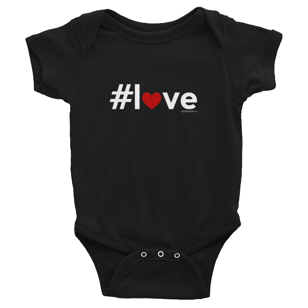 Hashtag Love Heart Infant Valentine’s Day Bodysuit Shirt