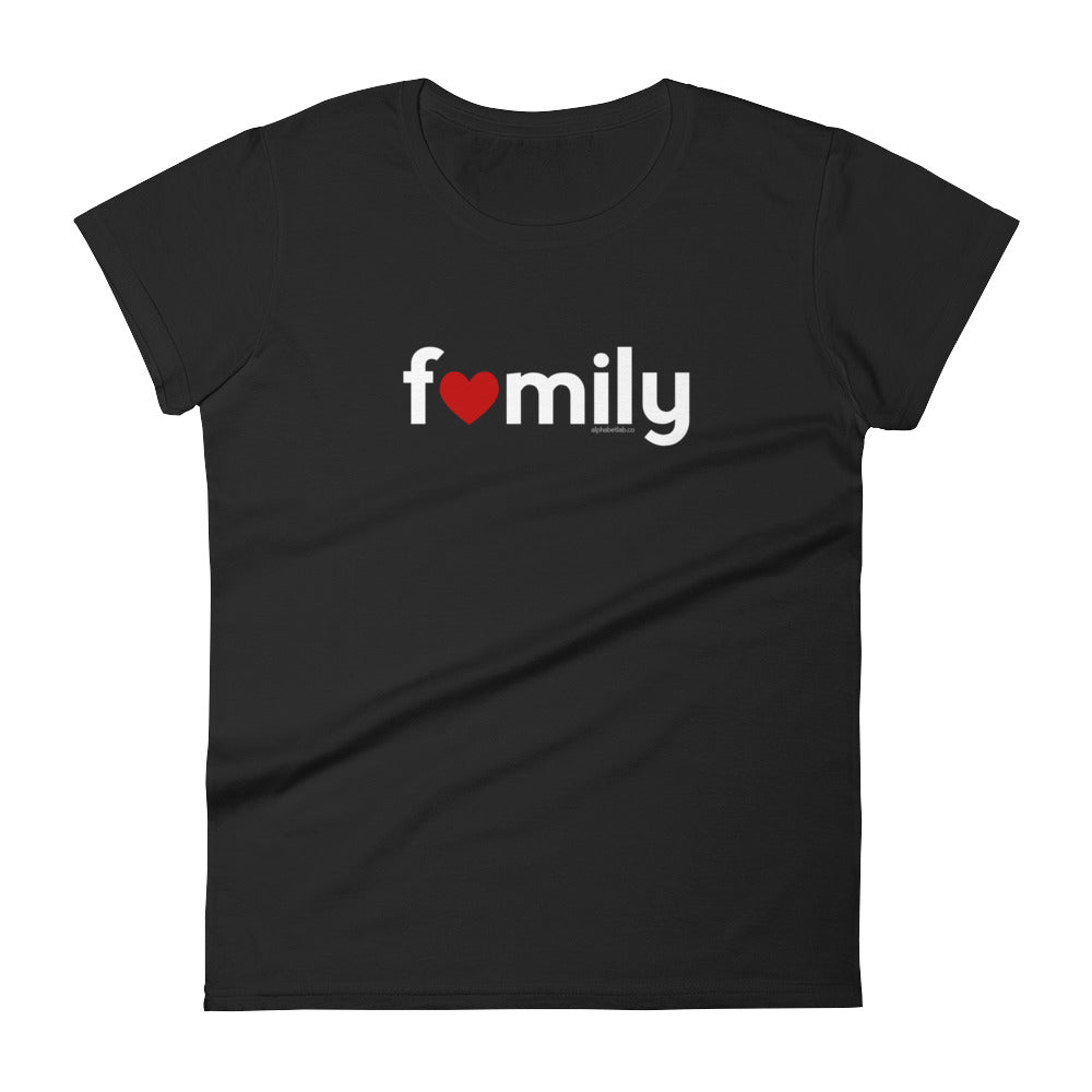 Family Womens Valentine’s Day T-Shirt