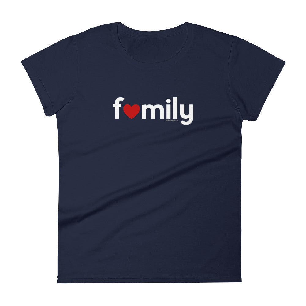 Family Womens Valentine’s Day T-Shirt